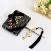 Party Favor 200pcs Hollow Musical Notes Bookmarks Metal Tassels Pendant Gifts Wedding Favors With Retail Box Golden