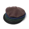 Berets Men Women Military Army Soldier Hat Män Wool Beret Uniform Cap våren Vinter Retro Classic French Artist Berets Cap 231027