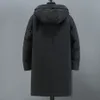 Homens para baixo parkas preto longo menwinter grosso quente jaqueta 10xl 11xl plussize casaco moda inverno masculino carga jaquetas tamanho grande 231026