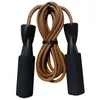 Dumbbells Training Jump Rope - Leather Fitness