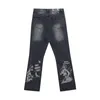 Damesjeans Gewassen retroprint Sexy meisje denim voor dames Heren Verontruste Goth-broek Broek Esthetisch Kleurblok Winterkleding 2023