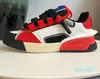 Designer Sneaker Virgil Trainer Scarpe casual Pelle di vitello Bianco Verde Rosso Blu Lettera