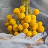 Decorative Flowers 20pcs Dried Flower Golden Ball Arrangement Wedding Decoration Buttons Natural Billy Home Table Autumn Christmas