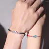 Pulseras con dijes Anime Mo Dao Zu Shi Wei WuXian Lan WangJi Pulsera Cosplay Pareja Amante Cuerda de mano Pulsera Accesorios de joyería Accesorios