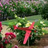 Decorações de jardim ao ar livre giradores plug-in palhetas 3d arte cinética estilo metal girando decoração carrilhão de vento decoração fontes de festa avião