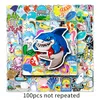 100pcs Ocean Series Osobowość Kreatywna graffiti Cartoon Animal Decorboard Dekoracja Pvc Laptop Waterproof Waterproof Sticker