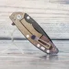 Evil Eyes Custom Hinderer XM-18 접이식 나이프 애노드 색상 티타늄 손잡이 검은 탄토 100% CPM 20CV 블레이드 실외 장비 전술 주머니 EDC 생존 도구