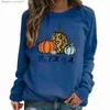 Sweats à capuche pour hommes Sweatshirts Femmes Mode Halloween T-shirt à manches longues Sweat-shirt Fille Harajuku Vintage Vêtements 3D Citrouille Chat mignon imprimé Femme Sweats à capuche L231027