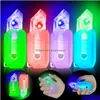 Novelty Games Led Light Up 3D Printed Toy Knife Glow In The Dark Luminous Plastic Turnip Toys Sensory Carrot Decompression Push Card R Dh0Jv