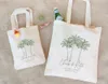 Storage Bags Palm Tree Tote - Wedding Welcome Bag Custom Bachelorette Gift Destination Beach