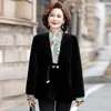 Frauenpelz Mittleren Alters Frauen Winterkleidung Mantel Edle Weibliche Künstliche Nerz-Pelz Outwear Mode Lose Temperament V-ausschnitt Outcoat