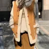 Coletes femininas mulheres engrossar pelúcia cashmere colete casaco de pele falsa quente retalhos colete outono botão nublado jaqueta de rua 2023