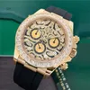 Horloges Rolaxs-polshorloge Automatische mechanische functie Zakelijk herenhorloge Ditona-serie 116588TBR Tijgeroog Origineel Diamond Full WN-NDD7
