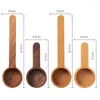 Ensemble de cuillères à mesurer en bois, cuillères à café, outils de cuisine à manche long et court