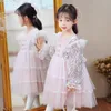 Flickaklänningar Spring Autumn Girls Princess Dress 2023 Summer Baby Party Clothes For Little Children's Birthday Costume 3 5 8 10 år