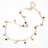 Choker LuxHoney Fashion Sweet Bohemian Gold Plated Colorful Enamel Charm Twisted Bar Link Chain Necklace For Women Girl In Party