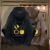 Kvinnors hoodies handväska lapptäcke huvtröja våren och hösten extra stor storlek designkänsla lös långärmad topp