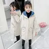 Down Coat Winter Jacket For Girls Parkas Thick Children's Cotton Teen Plus Fleece Warm Windbreaker Ytterkläder Kidskläder 231026