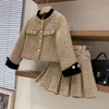 Completi per bambina Completi per bambina blazer Gonna a pieghe 2 pezzi set di vestiti per bambina per bambini Designer Style 2 16 anni gonna cappotto vestito per ragazza adolescente 231027