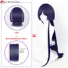 Catsuit Kostuums Hoge Kwaliteit Genshin Impact Scaramouche 30 cm Blauw Paars Zwart Anime Cosplay Pruiken Hittebestendige Party + Pruik cap