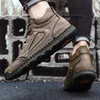 Botas 2023 clássico inverno moda masculina sapatos ao ar livre para montanha trekking couro quente retro bota lazer homens