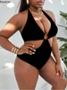 Women's Swimwear Plus Size 4XL Swimsuits For Fat Ladies Printted Sexy One Piece Swimsuit Women Holiday Beachwear Bathing Suit Bikinis 2023