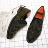 2024 Loafers for Men Light Rhinestone Pommel Mens Formella skor Dancing Shoes Storlek 38-48