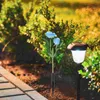 Décorations de jardin 20 pcs Lampe solaire extérieure Accessoires de sol en plastique Piquet de sol Spike Light Piquets d'aménagement paysager
