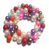 250pcs / lot 8mm mélange de couleurs perles rondes en verre en vrac pour bricolage artisanat bijoux cadeau MP06311j