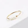 Band Rings High End PVD Natural Freshwater Pearl Irregular Gold Color Rings for Women Stainless Steel Jewelry Wholesale Female Ring 231026