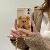 Чехлы для мобильных телефонов Мультяшная милая 3D-кукла-кукла-медведь с высококачественным силиконовым чехлом подходит для iPhone 14 13 12 Mini 11Pro MAX XS XR 7 8plus SE2020, чехол для телефона 231026