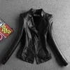 Manteau en cuir véritable pour femme, veste courte épaisse, vêtements féminins, printemps-automne 2023, 364