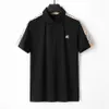 Luksusowa marka projektant koszulki polo luksusowy swobodny koszulka dla męskiej koszulki drukowana haft haftowany moda High Street męska T-S221E