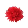 Haaraccessoires 10 stks/partij Verkopen Grote 10 cm Chiffon Bloemen DIY Kinderschoenen Bloem Schattig Zonder Hoofdbanden Geen Clips 21 Kleuren