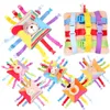 Mobiles # doux animaux cloches hochets papillon lapin canard en peluche infantile bébé développement poignée jouets vente avec jouet de dentition 231026