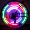 Éclairage de vélo Lumière de rayon de roue de vélo 3 modes LED néon étanche voyant d'avertissement de sécurité de vélo facile à installer accessoires de vélo avec piles 231027