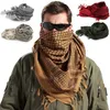 Mode ansikte masker nacke gaiter militär enhetlig taktisk halsduk utomhus armé arab halsduk sjal hals wrap med tofs för män militar soldat vandring halsdukar 231026