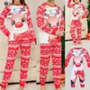 Familjsmatchande kläder Julpyjamas Set Deer Print Xmas Tree Printed Jammies Homewear Comfy Parent Child Home Clothes 231027