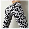 Calças ativas femininas impressas leggings de cintura alta leopardo fitness yoga treino sexy elástico moda magro ginásio esporte exercício collants 2023