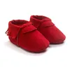 Laarzen PU suède pasgeboren baby jongen meisje baby Mocassins zachte Moccs schoenen baby rand zachte zool antislip schoenveters 231027