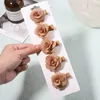 Haarschmuck 5 Teile/satz 1,7 ''Süße Rose Blume Clips Für Kinder Mädchen Mini Einfarbig Haarnadeln Barrettes Kopfbedeckung Mode