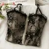 Women's Tanks Lace Camisole Small Suit For Autumn And Winter Tight Fit Inside Bandeau Top Y2k Crop Tops Tank