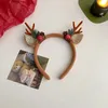 Partyhüte Weihnachten Stirnband Rentier Geweih Horn Blume Haarband Verschluss Kopfbedeckung für Kinder Erwachsene Jahr Navidad Halloween Cosplay 231027