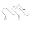 20st Lot 925 Sterling Silver Earring Hooks Hitta för DIY Craft Jewelry 0 6x8x16mm WP0462780