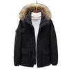 Designer Damen Herren Mäntel Gänsedaunenjacke Herren und Damen Kapuzenjacke Nerzpelzkragen Paarjacke Wintermode Outdoor verdickte warme Designerkleidung