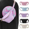 Midjeväskor 6Color Women Men Fanny Pack Travel Gear med justerbar rem Slingväska Lätt crossbody -träning som körs med resor