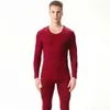 Herrens termiska underkläder Autumn Spring Plus Size Thin Set stora bottenskjorta Modal Suit 7xl 8xl 9xl