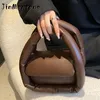 Evening Bags Small Soft PU Leather Padded Crossbody Winter Trends Female Handbag and Purses Lady Shoulder Bag Bolso Mujer 231026