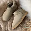 Designer Ultra Mini Bota Chinelos Austrália Mulheres Bota de Neve Tasman Botas de Inverno Marrom