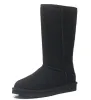 Botas altas clássicas femininas de alta qualidade Austrália Bailey 3 Bow Botas de neve inverno couro quente sapatos de inverno tamanho americano 5 --- 10